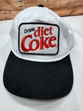 Coca-Cola Snapback Trucker Hat White Black Mens 2026 Vintage Style